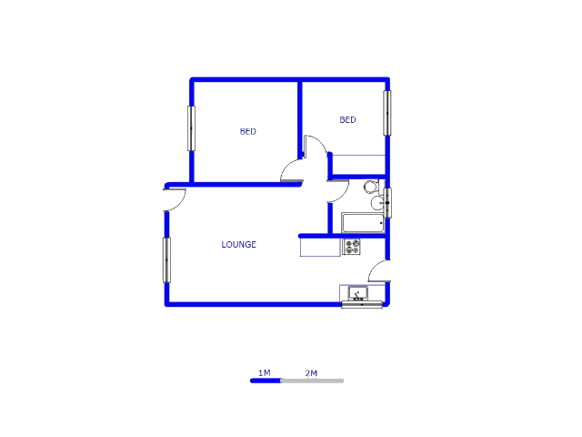 Floor plan of the property in Alveda