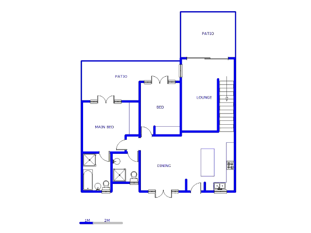 Floor plan of the property in Witkoppen