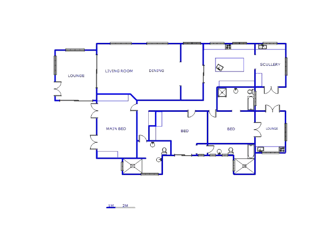 Floor plan of the property in Greenside East