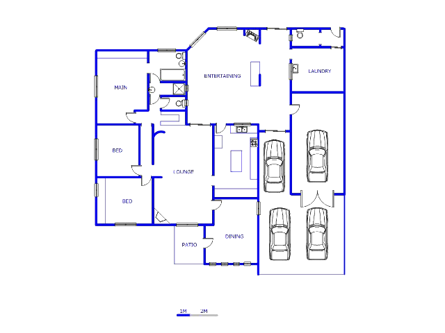 Floor plan of the property in Paarl