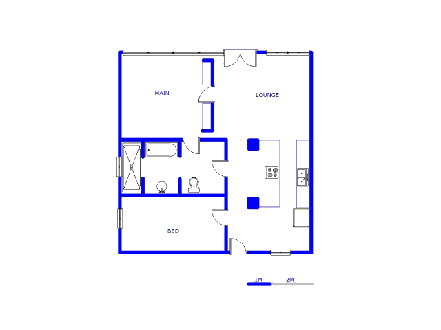 Floor plan of the property in Newtown