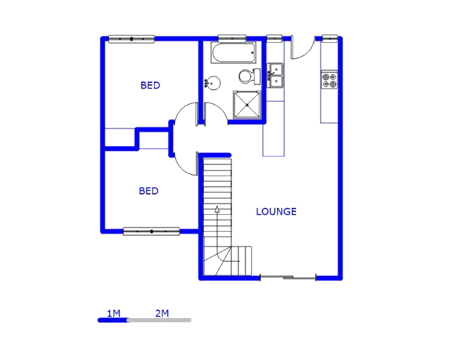 Floor plan of the property in Heuwelsig Estate