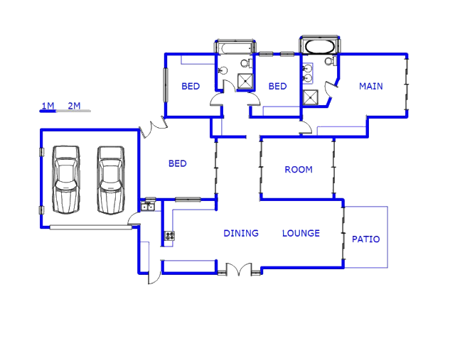Floor plan of the property in Dolphin Coast
