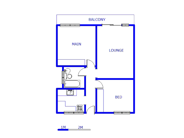 Floor plan of the property in Silverton