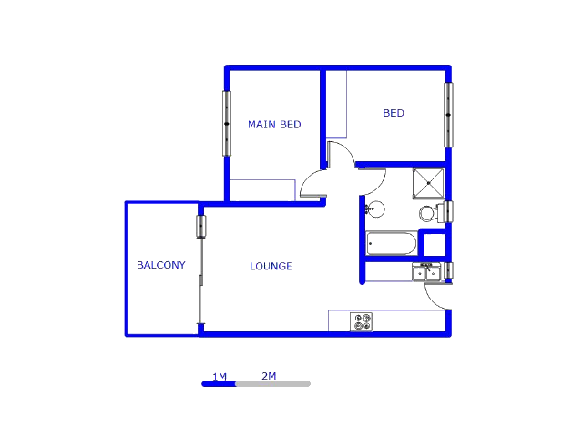 Floor plan of the property in Amberfield