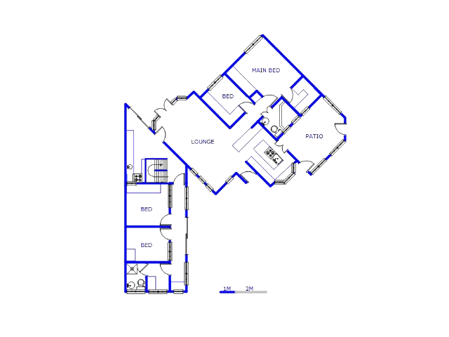 Floor plan of the property in Sharonlea