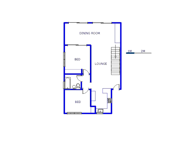 Floor plan of the property in Vaalmarina