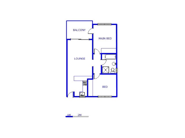 Floor plan of the property in Magaliessig