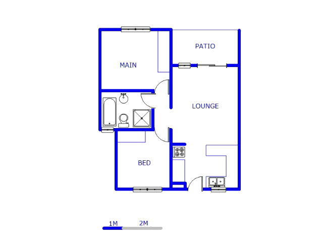 Floor plan of the property in Mooikloof Ridge