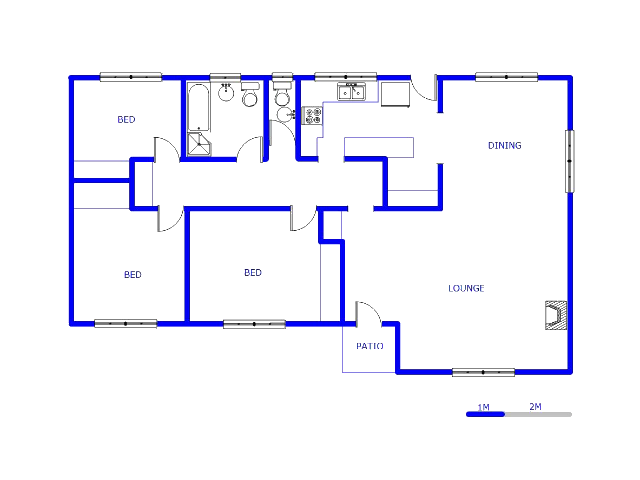 Floor plan of the property in Florida Lake