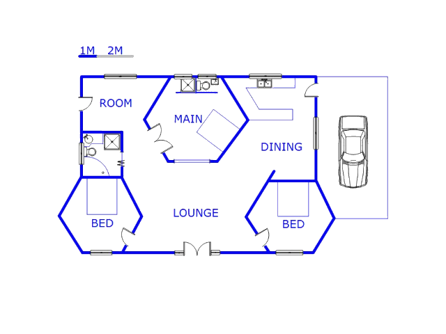Floor plan of the property in Port Edward