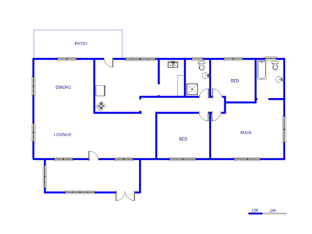 Floor plan of the property in Elandsvlei 249-Iq