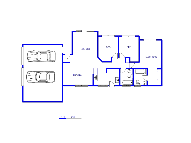 Floor plan of the property in Bromhof