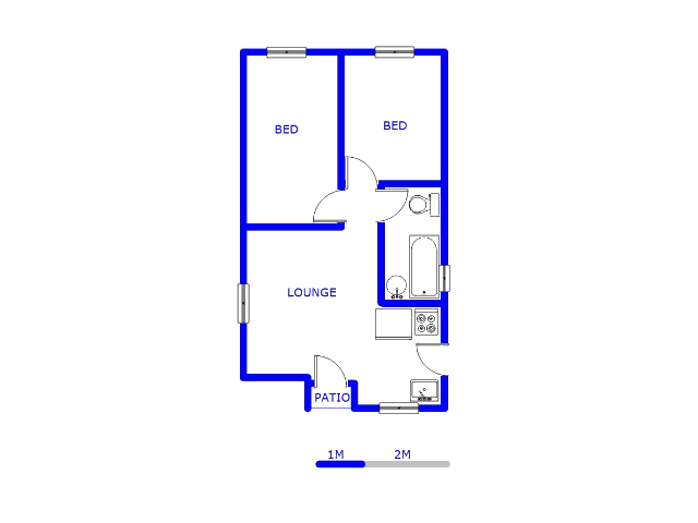 Floor plan of the property in Clayville
