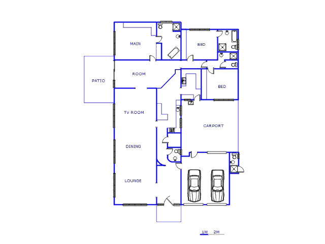 Floor plan of the property in Magalieskruin