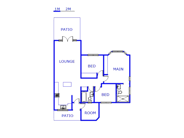 Floor plan of the property in Escombe 
