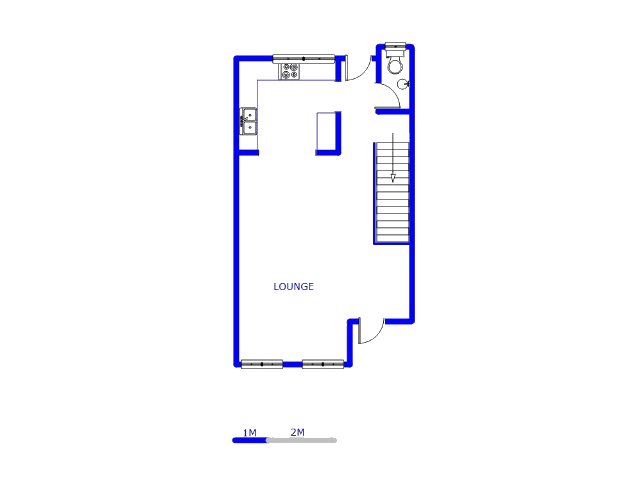 Floor plan of the property in Blackheath - JHB
