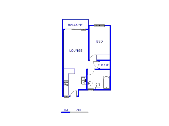 Floor plan of the property in Halfway Gardens