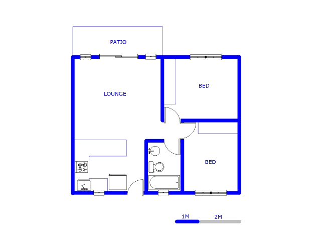 Floor plan of the property in Towerby