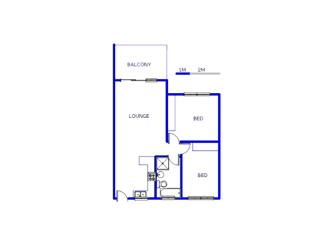 Floor plan of the property in Rand Collieries Sh