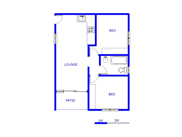 Floor plan of the property in Brentwood Park