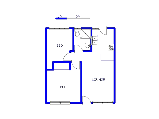Floor plan of the property in Elspark