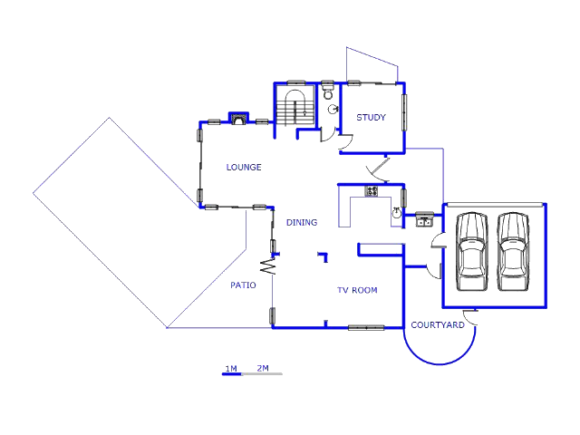 Floor plan of the property in Clansthal