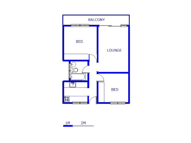 Floor plan of the property in Silverton