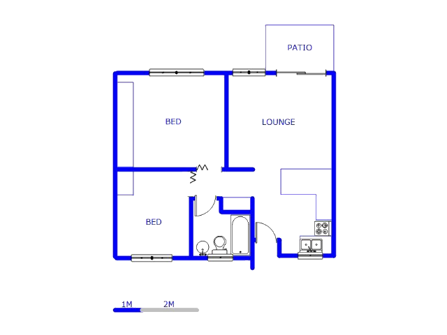 Floor plan of the property in Radiokop