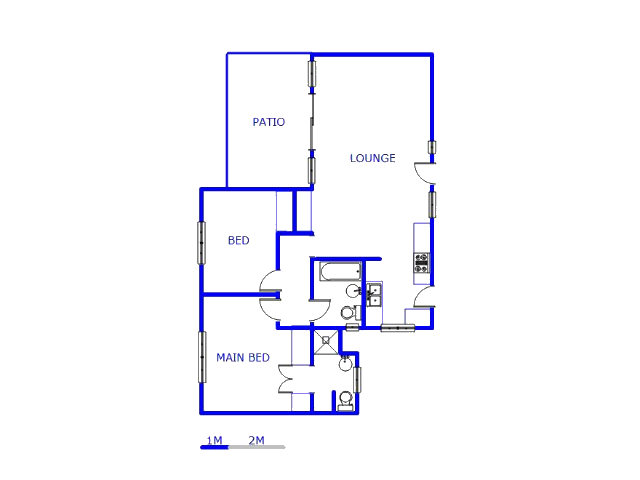 Floor plan of the property in Radiokop