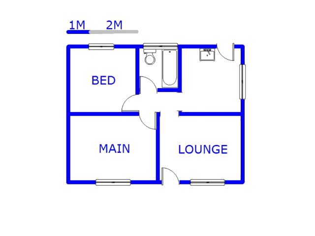 Floor plan of the property in Esikhawini