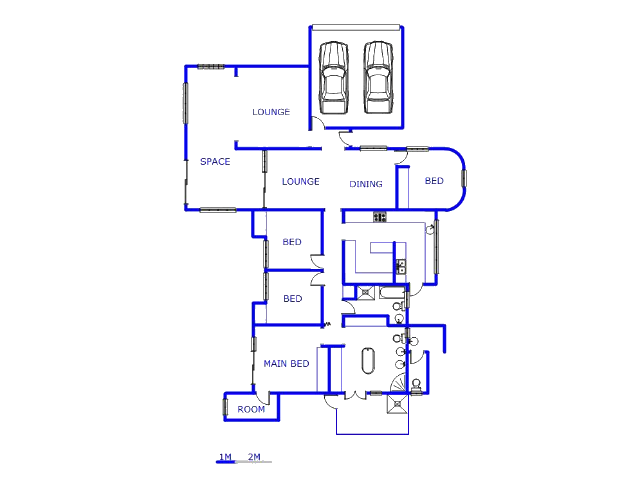 Floor plan of the property in Theresapark
