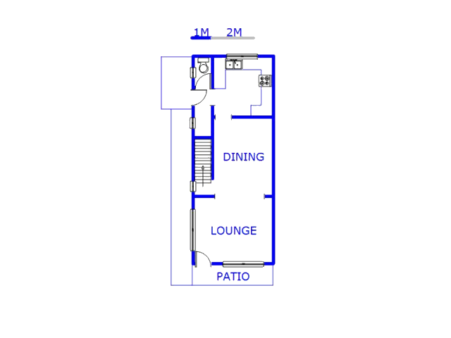 Floor plan of the property in Crossmoor