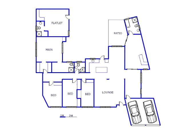 Floor plan of the property in Klippoortje