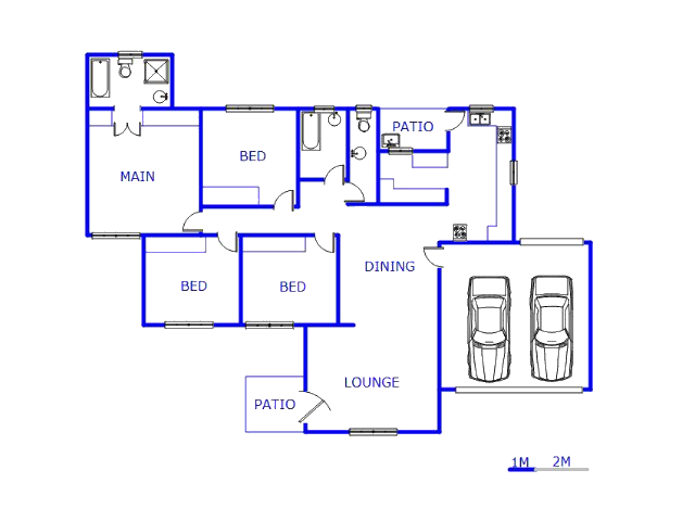 Floor plan of the property in Culturapark