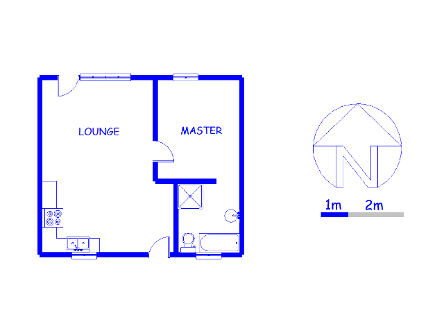 Floor plan of the property in Hesteapark