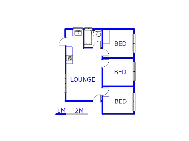 Ground Floor - 54m2 of property for sale in Cosmo City