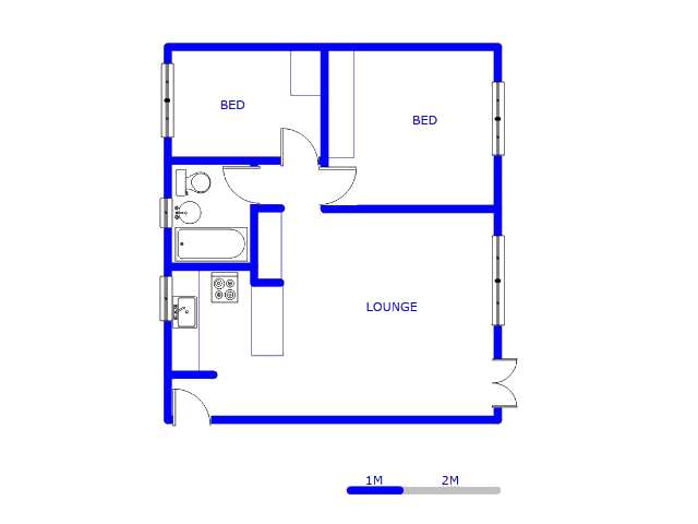 Floor plan of the property in Bramley View