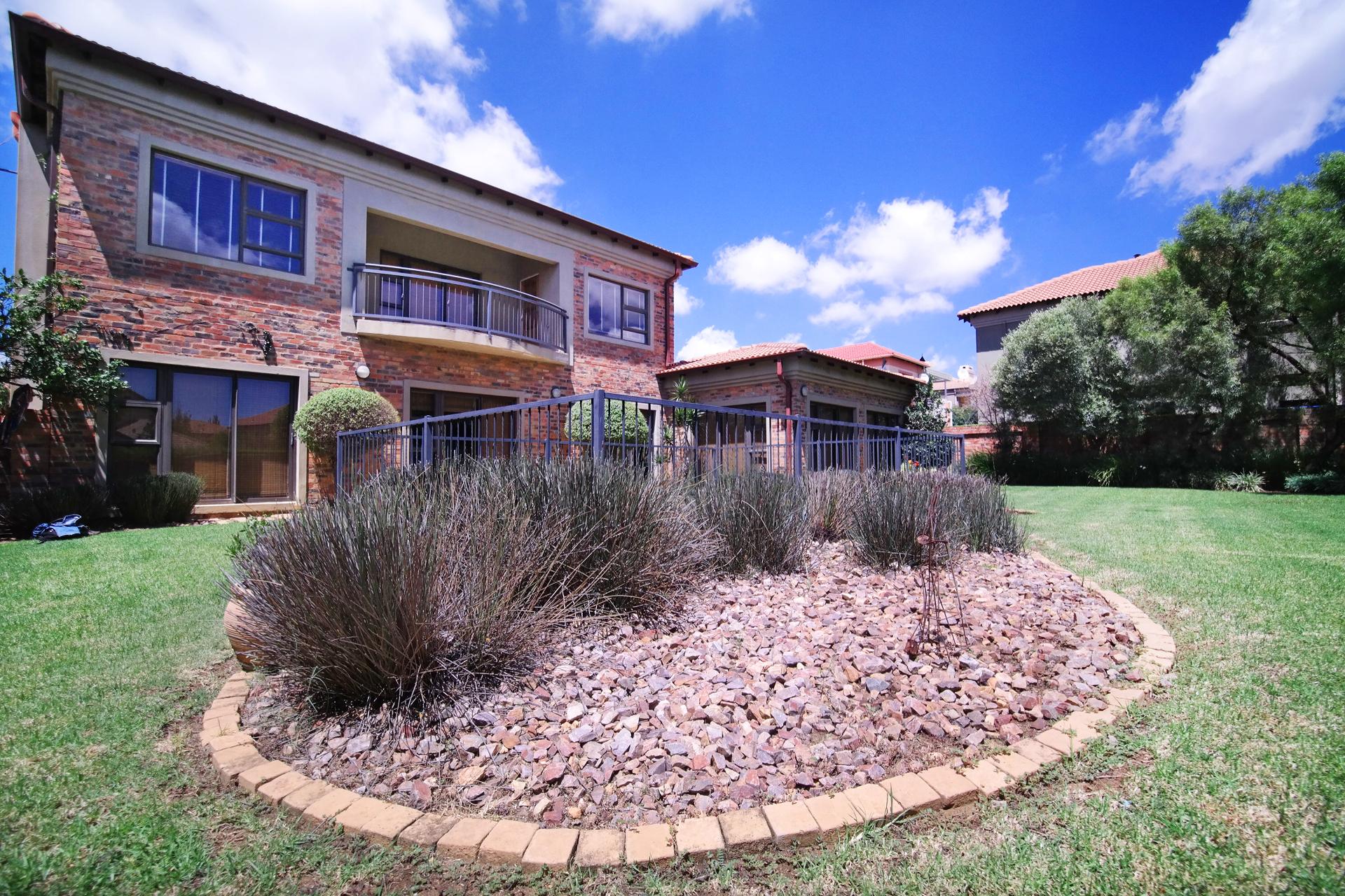 Backyard of property in Silver Lakes Golf Estate