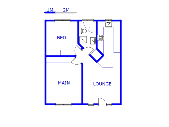 Floor plan of the property in Malanshof