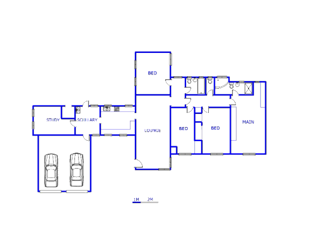 Floor plan of the property in Bonaero Park