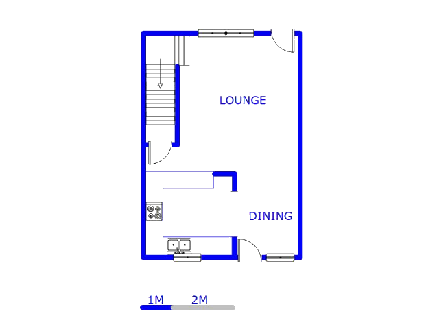 Floor plan of the property in Theresapark