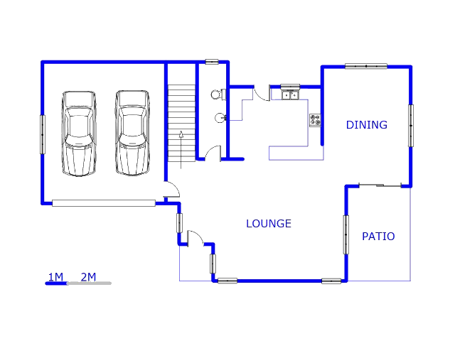 Floor plan of the property in Strubensvallei