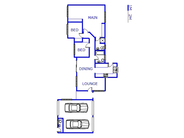 Floor plan of the property in Dalpark