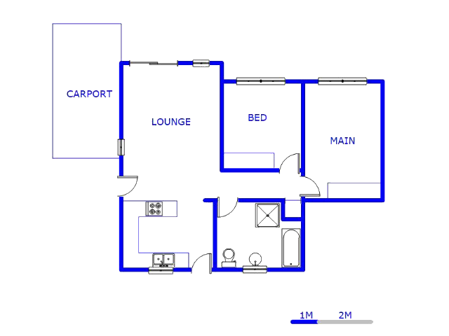 Floor plan of the property in Amorosa