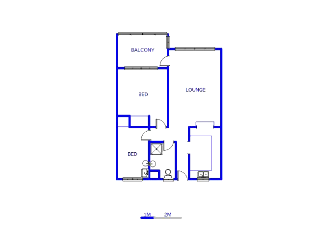 2nd Floor - 91m2 of property for sale in Vanderbijlpark