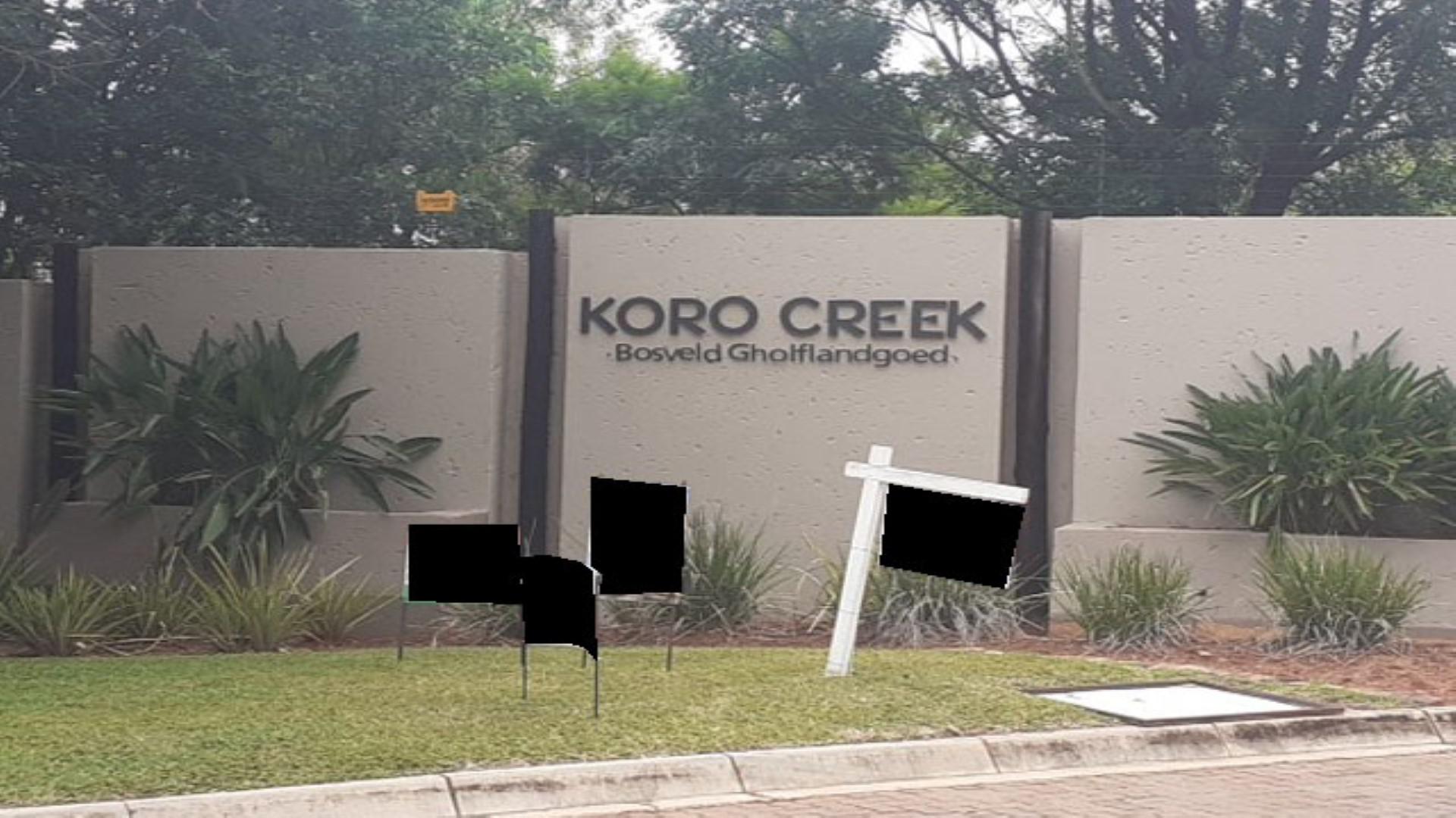 Front View of property in Koro Creek Golf Estate