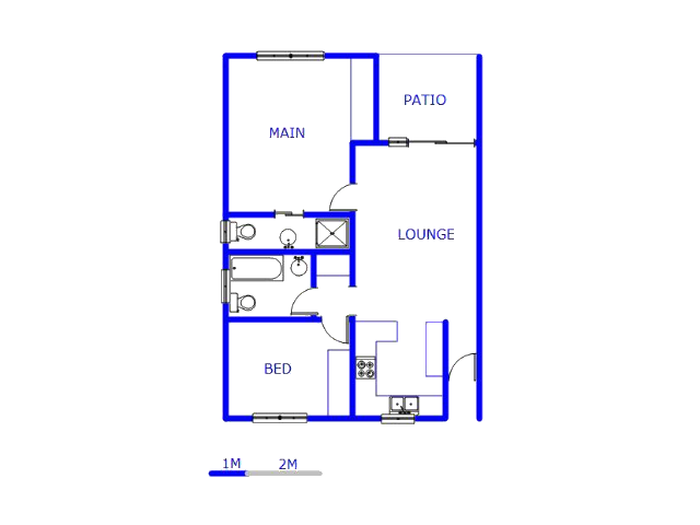 Floor plan of the property in Parkrand