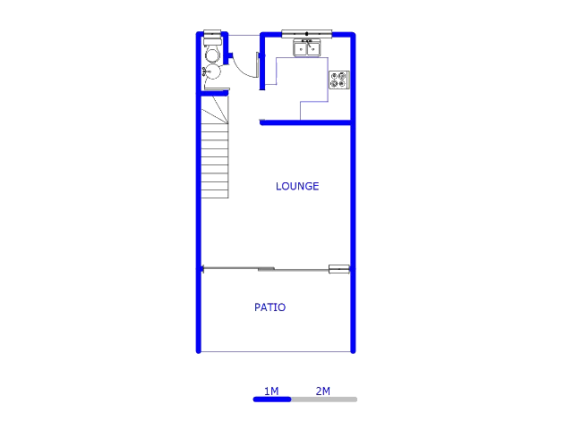 Floor plan of the property in Bedford Gardens