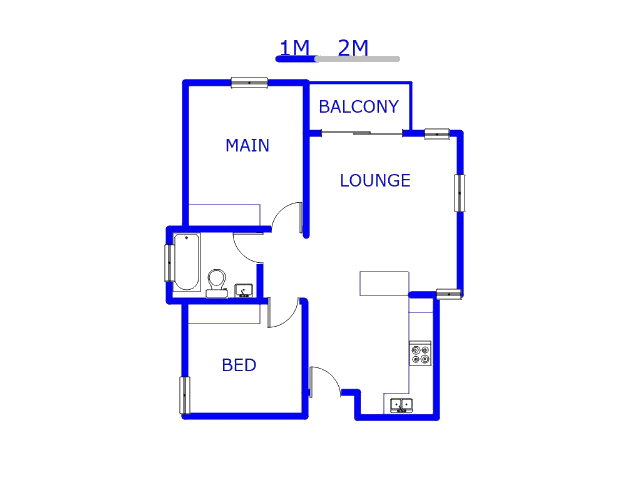 1st Floor - 57m2 of property for sale in Jackal Creek Golf Estate